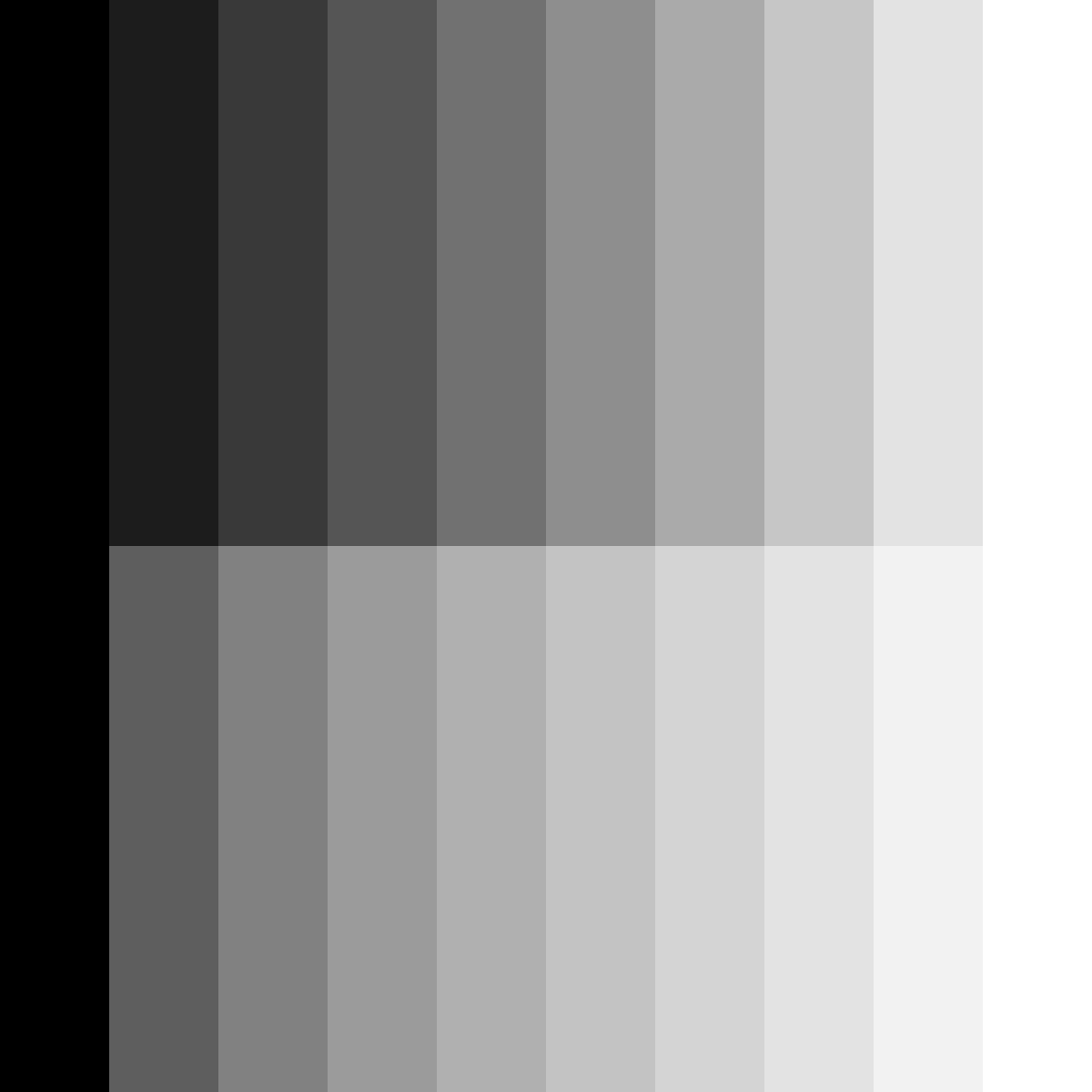 Gradient of greys.