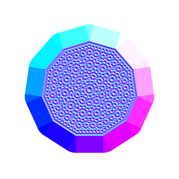 Resulting picture with a polygon of 11 vertices.