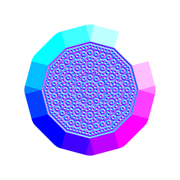 Resulting picture with a polygon of 12 vertices.