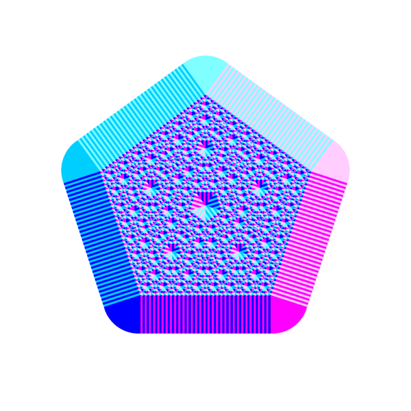Resulting picture with a polygon of 5 vertices.