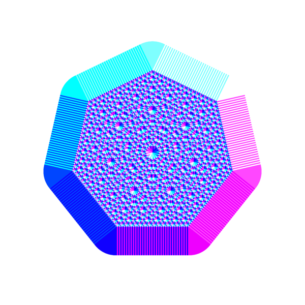 Resulting picture with a polygon of 7 vertices.
