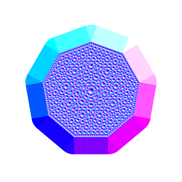 Resulting picture with a polygon of 9 vertices.